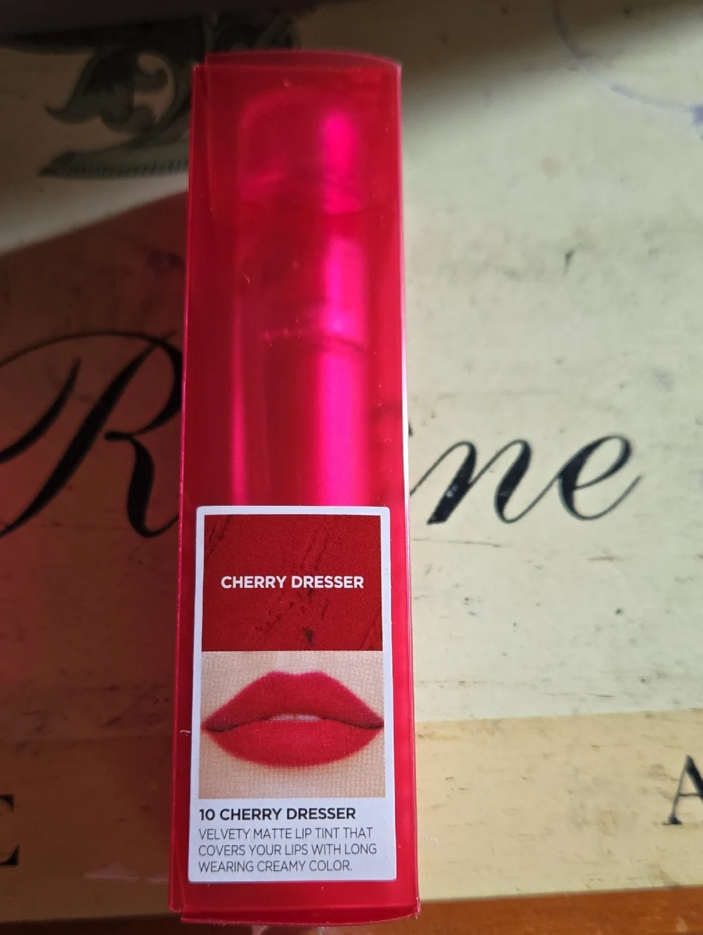 i'm meme Lip Silhouette Matte Velvet Tint - 10 Cherry Dresser